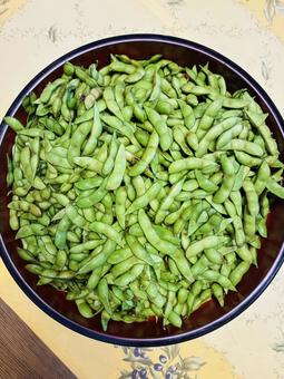 枝豆 枝豆 下ごしらえ,食べ物,野菜の写真素材
