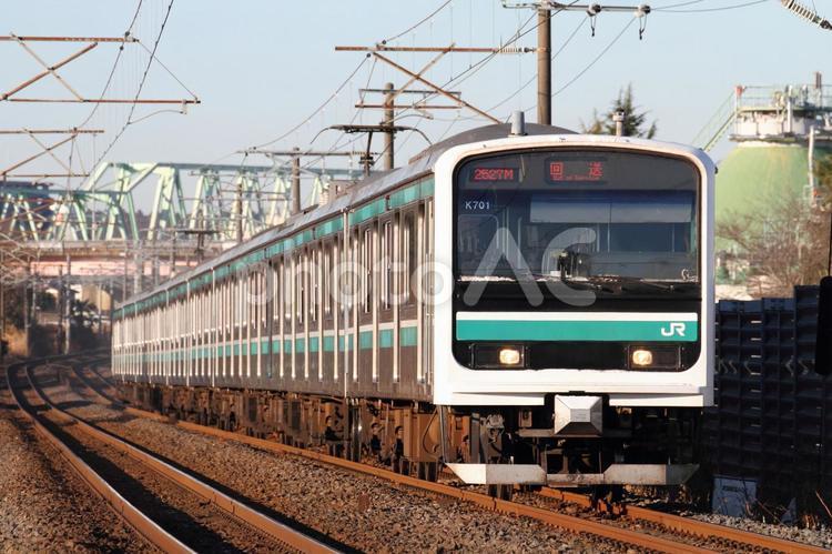 JR常磐線、E501系、K701編成 jr,常磐線,e501系の写真素材