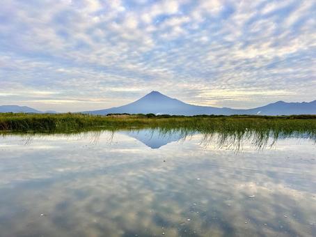 富士山と雲 富士山と雲の写真