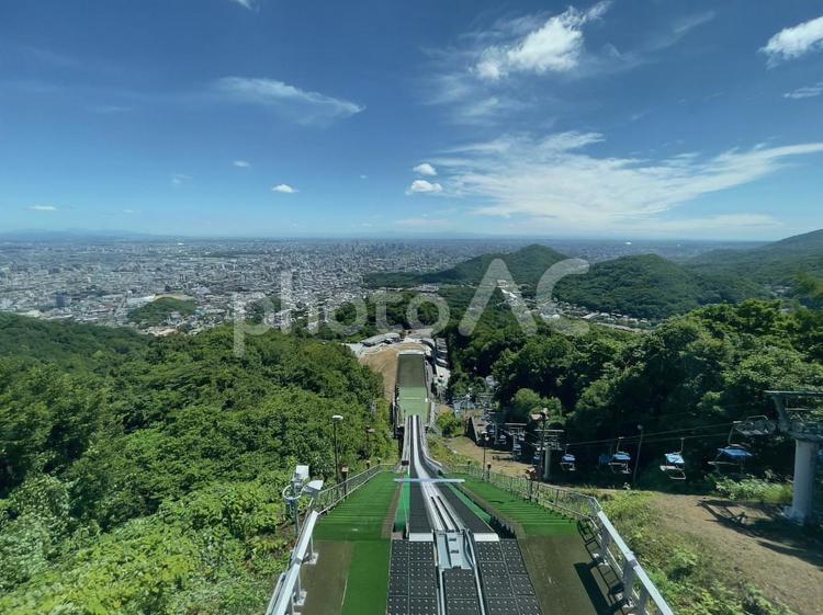 北海道　札幌　大倉山　スキージャンプ競技場 北海道,札幌,大倉山の写真素材