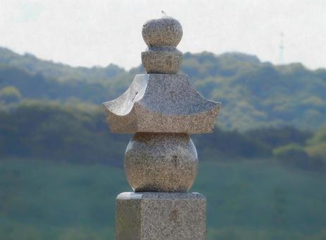 【風景写真】五輪塔 【風景写真】五輪塔 五輪塔,石塔,仏教の写真素材