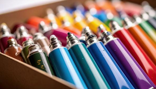 絵の具のチューブ 絵の具のチューブの写真