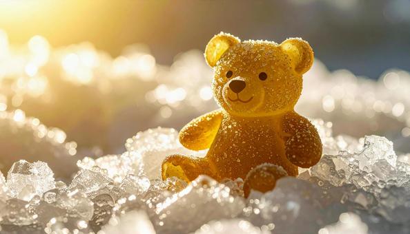 氷の上のくまちゃん 氷の上のくまちゃんの写真