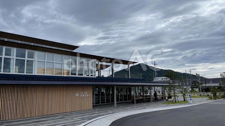 【福井】道の駅若狭美浜はまびより 道の駅,道の駅若狭美浜はまびより,曇りの写真素材