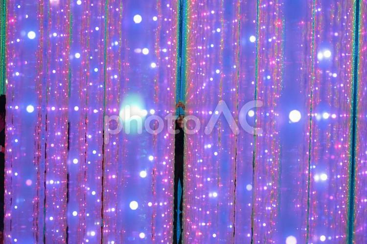 光の壁紙（LEDの照明） 光,ライト,背景の写真素材