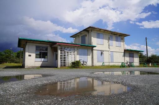 日高本線 勇払駅 勇払駅,日高本線,日本製紙の写真素材