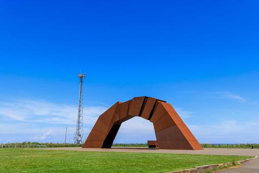 Symbolic statue commemorating the return of the Northern Territories, symbolic statue for the return of the northern territories, root city, nemuro, JPG