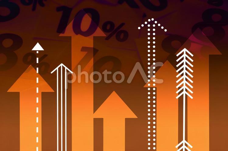 消費税アップ 消費税,増税,10%の写真素材