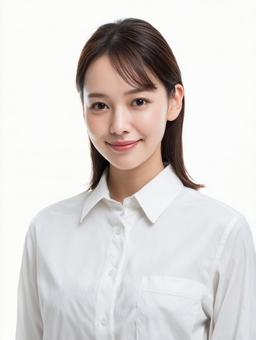 ブラウス姿のビジネス女性のポートレートの写真