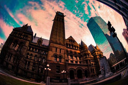 トロントの歴史的建築 トロント,カナダ,旧市庁舎の写真素材