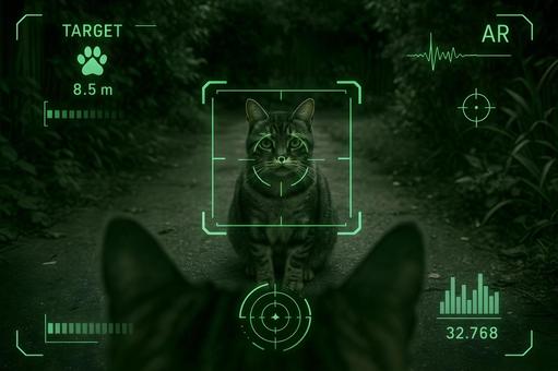 拡張現実ターゲット猫 拡張現実ターゲット猫の写真