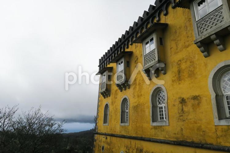 ぺーナ宮殿【ポルトガル】 ペーナ宮殿,世界遺産,シントラの写真素材
