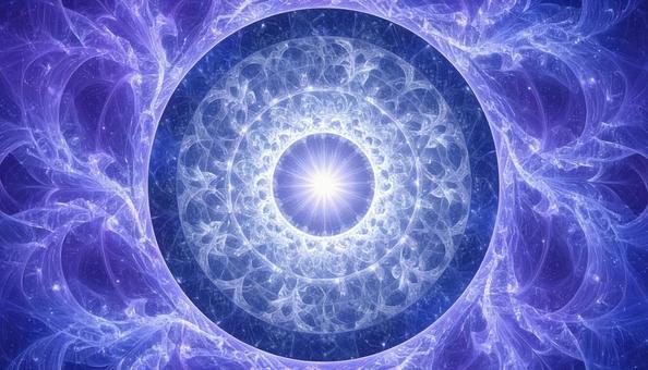 幻想的な放射光 幻想的な放射光の写真