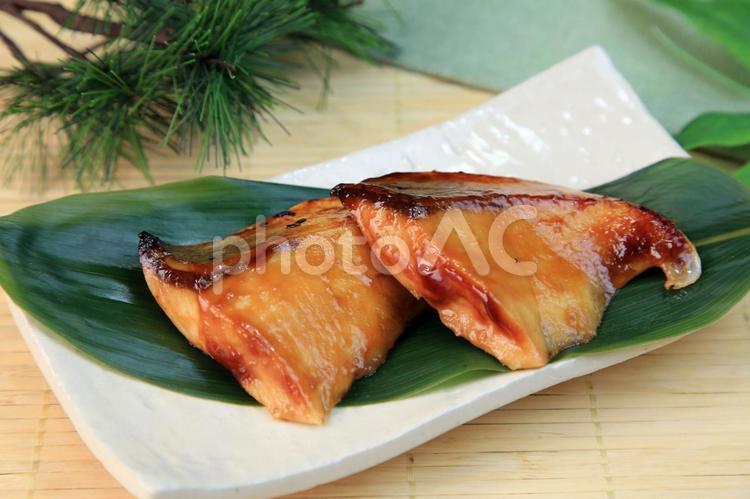 ぶりの照り焼き ぶりの照り焼き,ブリ,照り焼きの写真素材