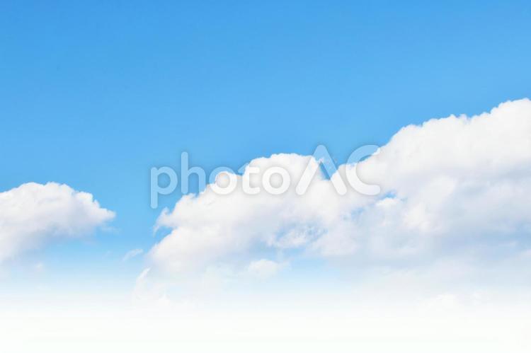 青空のテクスチャ背景素材（ecoイメージ）2 青空,空,雲の写真素材