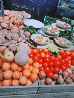 海外のサラダの写真