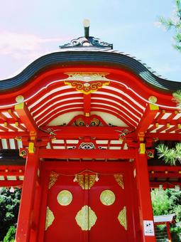 島根県-太鼓谷稲成神社-神門-近景 島根県-太鼓谷稲成神社-神門-近景 太鼓谷稲成神社,神社,神門の写真素材