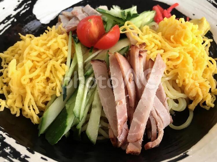冷やし中華 冷やし中華,おいしい,冷麺の写真素材