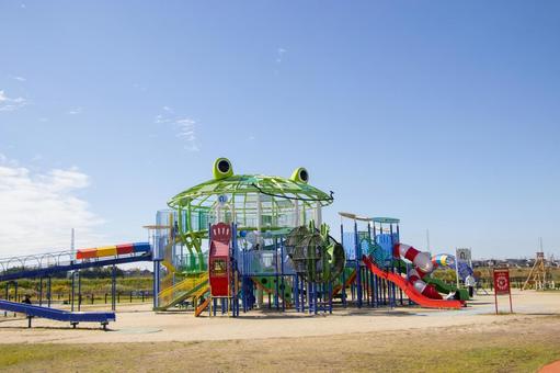 油ヶ淵水辺公園 遊具 油ヶ淵水辺公園,遊具,公園の写真素材