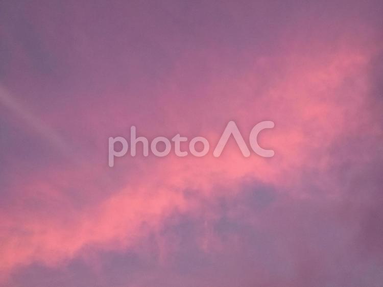 夕暮れの空 夕暮れ,空,天気の写真素材