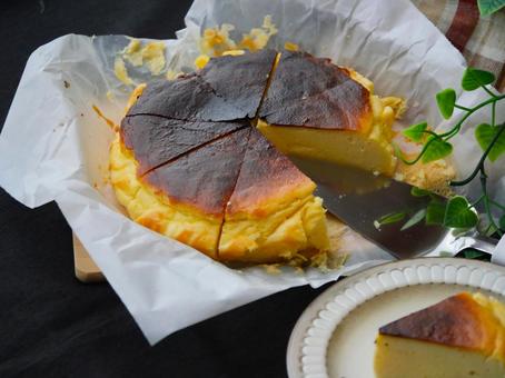 チーズケーキ.2 チーズケーキ,珈琲,おやつの写真素材