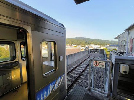 土佐くろしお鉄道、奈半利駅、終端部 土佐くろしお鉄道、奈半利駅、終端部 土佐くろしお鉄道,奈半利駅,ごめん・なはり線の写真素材