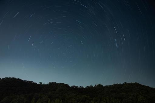 星の軌跡の写真