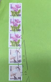 切手　消印　使用済み切手 切手,消印,使用済み切手の写真素材