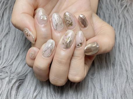 Photo, nail, gel nail, glitter, 