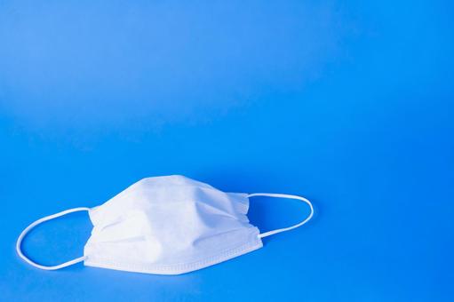 Simple mask on blue background, JPG Simple mask on blue background, JPG
