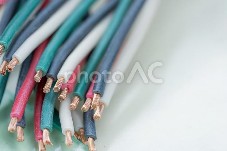 工業用の電線 電線,電線加工,ケーブルハーネスの写真素材