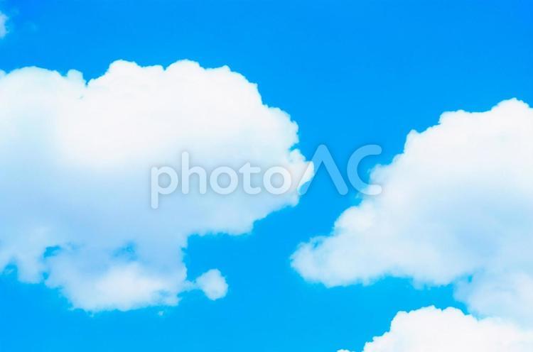 真夏の入道雲と爽やかな夏空のイメージ素材 夏,空,入道雲の写真素材