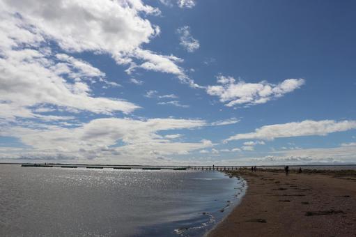 野付湾 野付湾 北海道,標茶町,野付半島の写真素材