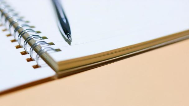 Spiral notebook and ballpoint pen tip Writing utensils, JPG