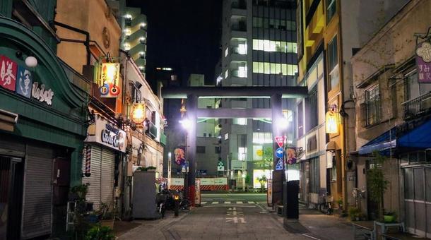 Photo, kameido, night, jiangdong district, 