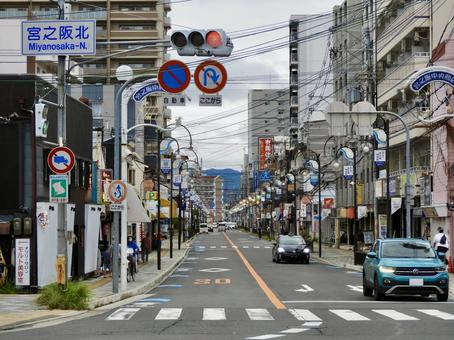 枚方市宮之阪中央商店街 宮之阪中央商店街,宮之阪,商店街の写真素材