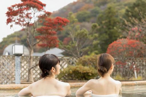 温泉女子イメージ 温泉女子イメージ 女性,温泉,人物の写真素材