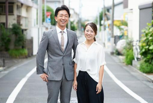 ビジネスマンとビジネスウーマン ビジネスマンとビジネスウーマン 男女,ビジネス,女性の写真素材