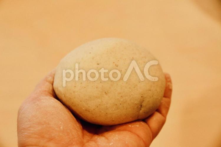 そば打ち（菊練り） そば,蕎麦,ソバの写真素材