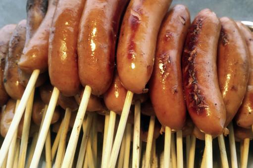 フランクフルト1（田原市） フランクフルト,ウインナー,串焼きの写真素材