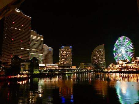 横浜の夜景 横浜の夜景 夜景,デート,デートスポットの写真素材
