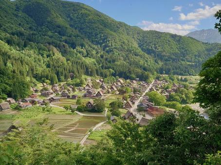 白川郷 白川郷 岐阜県,白川郷,自然の写真素材