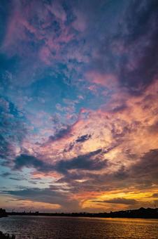 夕焼け空 夕焼け空の写真