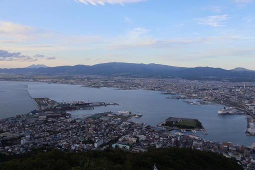函館山からの景色 北海道,函館,函館山の写真素材