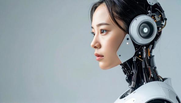 美しい女性型サイボーグ(日本人) 美しい女性型サイボーグ(日本人)の写真