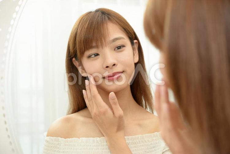 スキンケアイメージ スキンケア,美容,保湿の写真素材