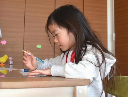 Child study, un enfant, étudiants du primaire, une étude, JPG