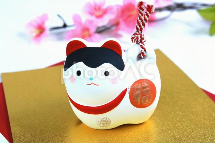 年賀状　戌　犬　いぬ　イヌ　お正月　置物　素材　張り子　2018年 戌年,干支素材,年賀状の写真素材