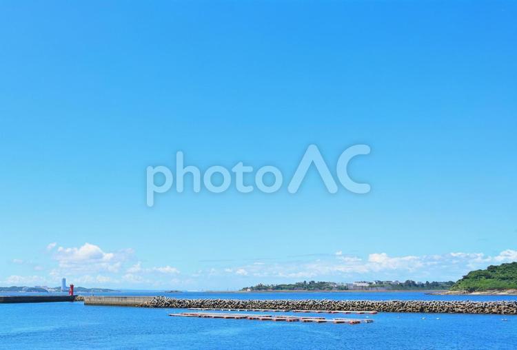 篠島　海　青空 篠島,海,青空の写真素材