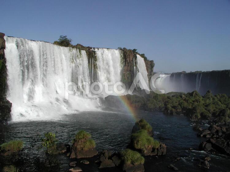 イグアスの滝　ブラジル側から 滝,自然,イグアスの滝の写真素材